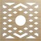 Ekena Millwork Chevron Wood Fretwork Pierced Ceiling Medallion, Birch, 22"OD x 5 3/4"ID x 3/8"T CMWP22X22X0375CHBI - alternate 1